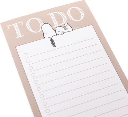 Graphique Magnetic Notepad - Peanuts Gang Grocery and Shopping List - Fun Decorative To-Do List - Perfect House Warming Gifts - 100 Tear off Sheets (4" x 9.25" x .5")