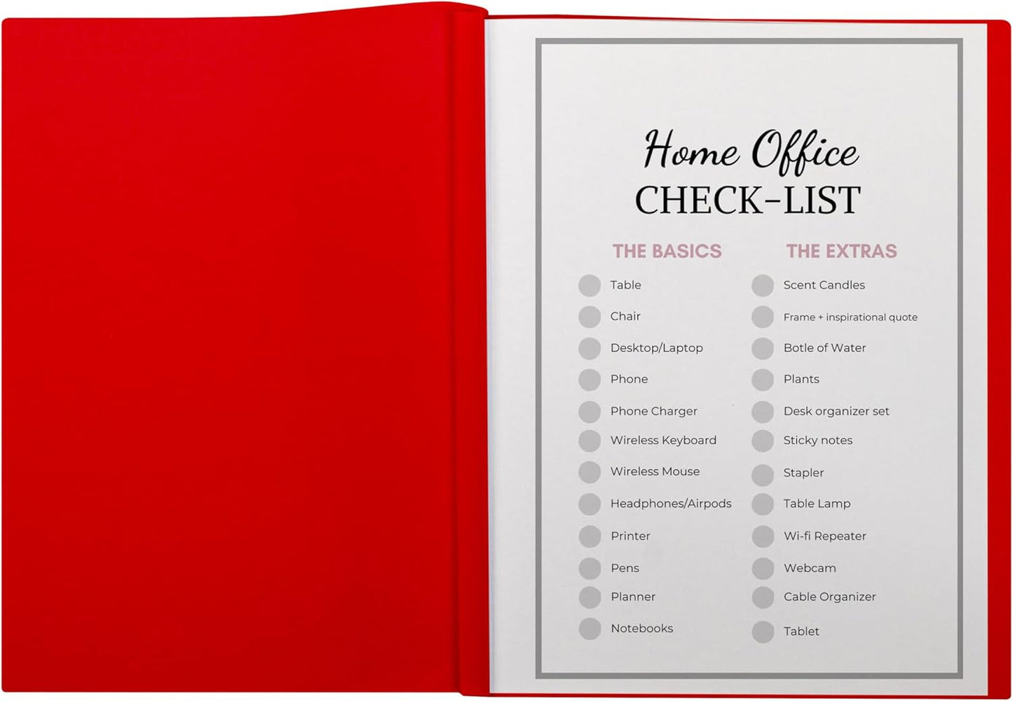 C-Line Report Covers with Binding Bars, Red Vinyl, Red Bars, 8.5 x 11 Inches, 50 per Box (32554)