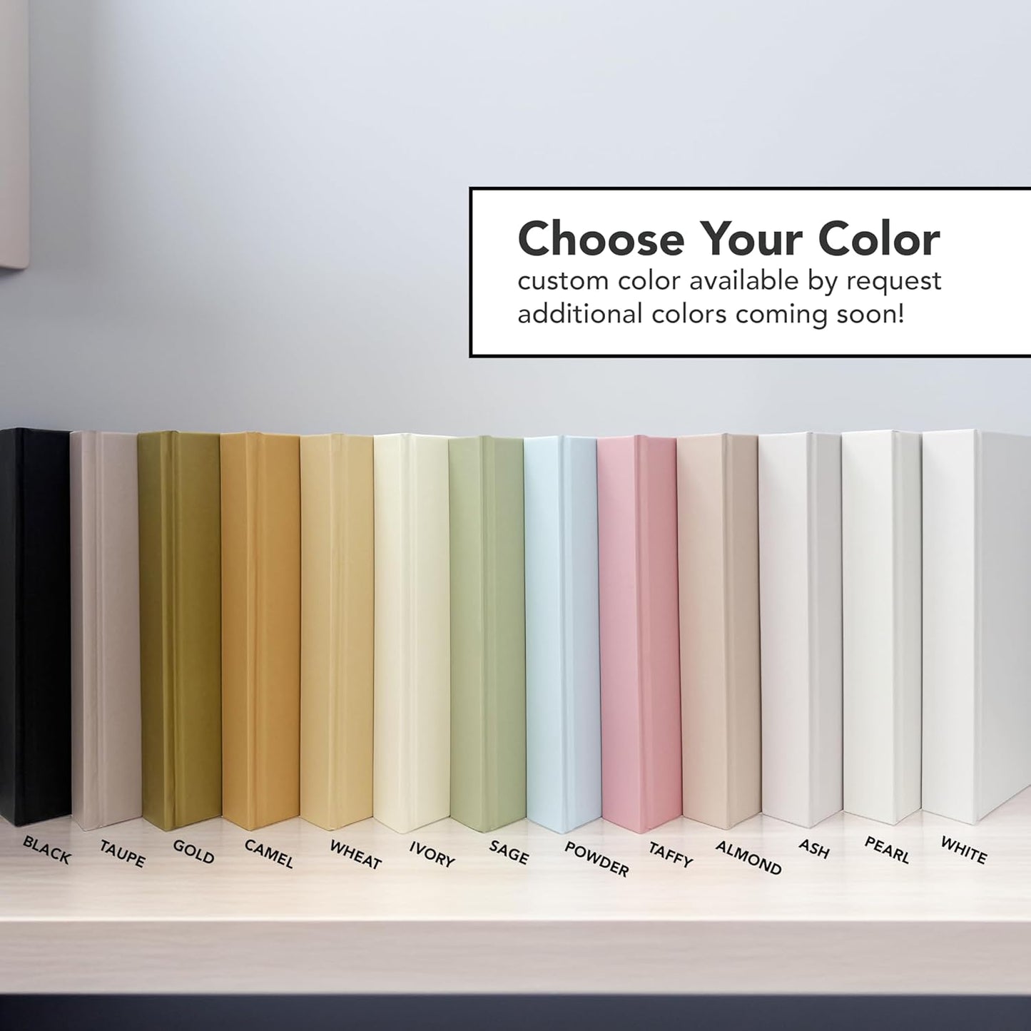 CovoBook™ Blank Hardcover | Premium Sketchbook Journal Guest Book | Photo Prop Home Decor (Black, Size 9)