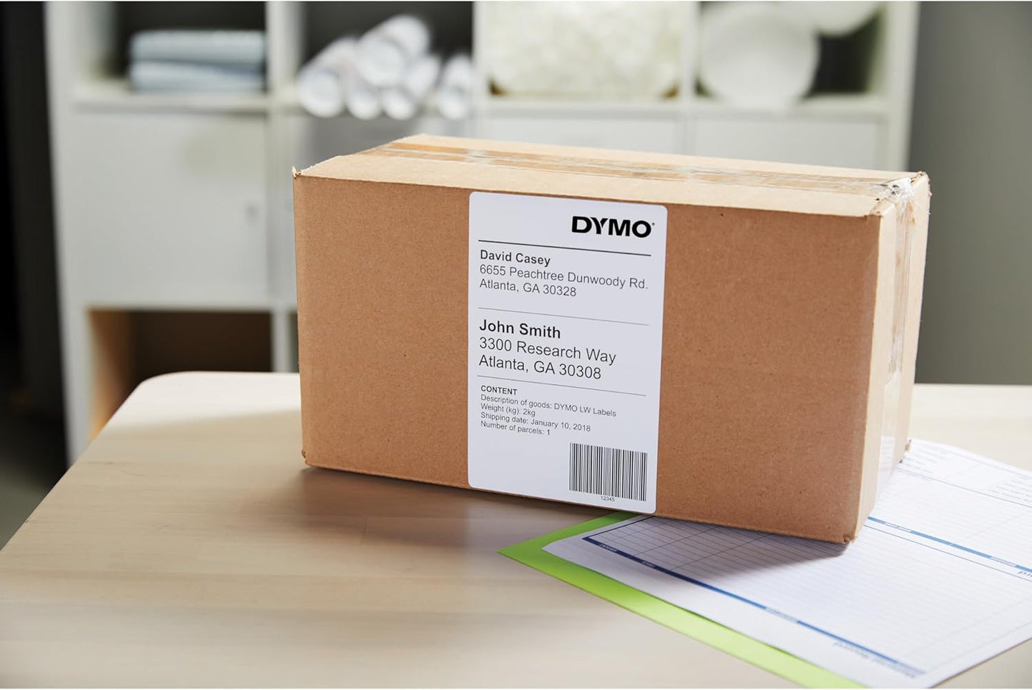 DYMO Authentic LW Extra-Large Shipping Labels DYMO Labels for LabelWriter 5XL and 4XL Label Printers Only White 4" x 6" 1 Roll of 220