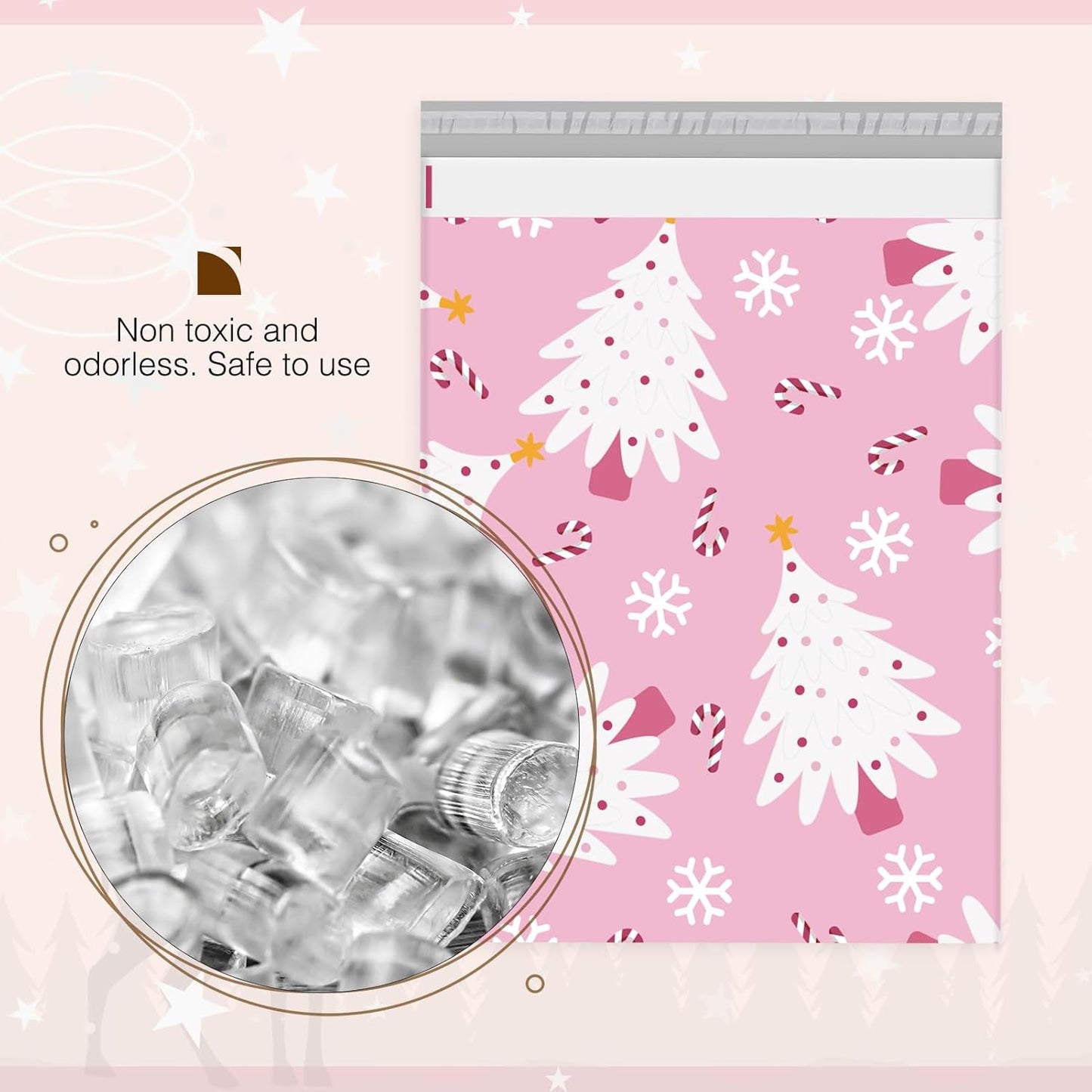Metronic Cute Poly Mailers 10x13" 50pc Small Shipping Bags, Strong Adhesive Mailers Poly Bags for Business, Waterproof Mailing Envelopes for Packing Shipping Clothes Gifts, Gradient BluePink
