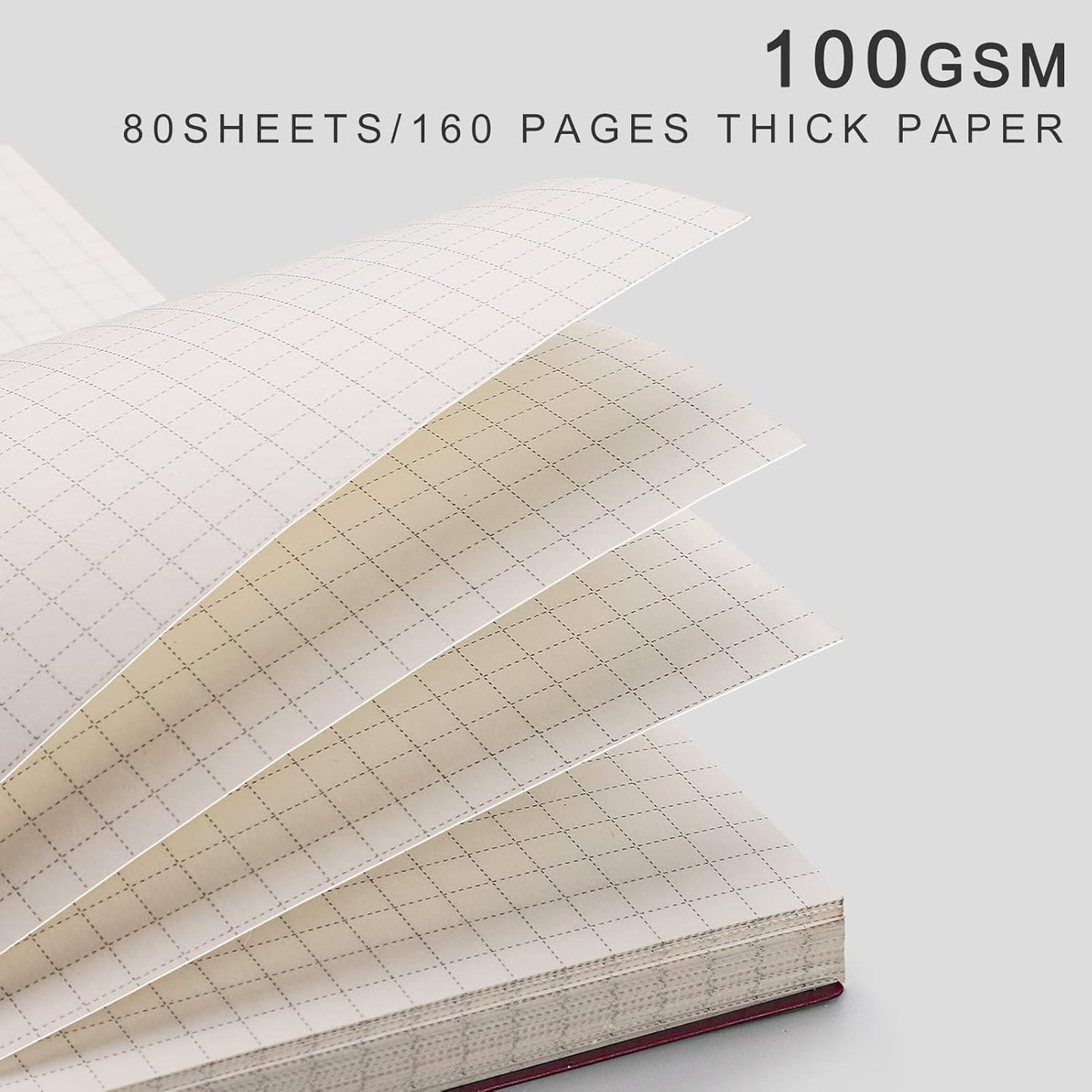 EMSHOI Dotted Journal Spiral Notebook 5.7" x 8.22" - 4 Pack 640 Pages 100gsm Thick Paper, A5 Dot Grid Notebook, Plastic Hardcover Dotted Notebook for Journaling Writing