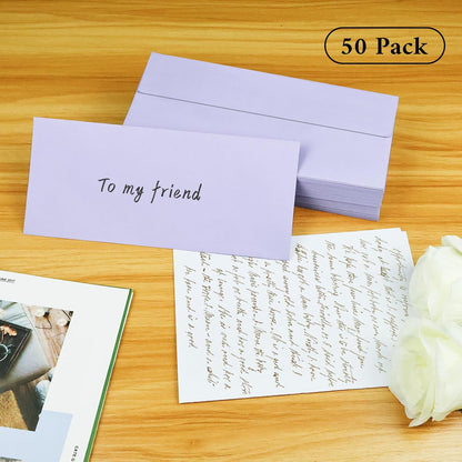 50 Pack #10 Business Envelopes, Sage Green Standard Envelopes Self Seal, Letter Size Mailing Envelopes for Checks Letters Invoices Statements Birthday Graduation Wedding, 4 1/8 x 9 1/2 Inch