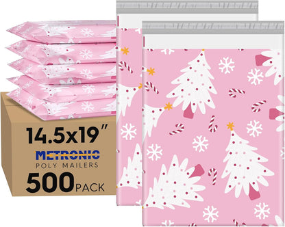 Metronic Cute Poly Mailers 10x13" 50pc Small Shipping Bags, Strong Adhesive Mailers Poly Bags for Business, Waterproof Mailing Envelopes for Packing Shipping Clothes Gifts, Gradient BluePink