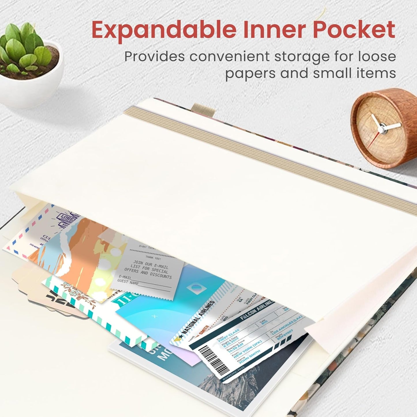 Taja Pretty Lined Journal for Women, Aesthetic Cute Hardcover Leather Journal for Writing, A5 College Ruled Notebook for Work & Note Taking, Perfect for Office School Home, 160 Pages, Meadow Flowers
