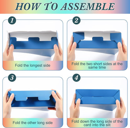 Pasimy 25 Pcs Pastel Cardboard Magazine File Holder Magazine Organizer Book Bin with Label Sticker Multicolor File Storage Box for Desk Shelves Document School Classroom Home Office Supplies