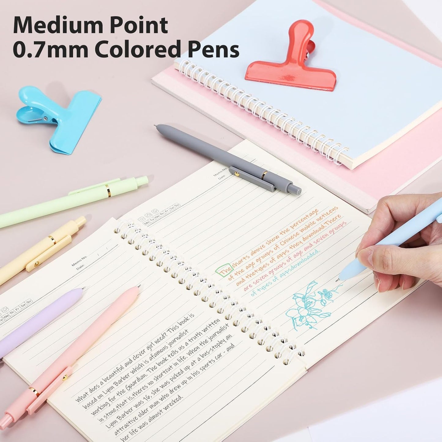 10 Pieces Gel Ink Pen Refills Replaceable Ballpoint Black Ink Pen Refills Extra Fine Point 0.5mm Smooth Writing for Office School Supplies (Black Ink)