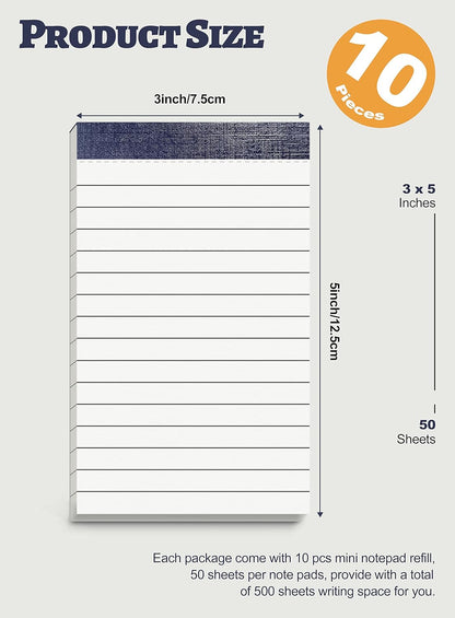 Small Note Pads 4x6 Mini Notepads 4x6 Lined Writing Pads of Paper 4x6 Memo Pads 4x6 Small Paper Pads 4 x 6 Scratch Pads 4x6 Server Pads 4x6 Small Pocket Notebook 6 Pack Server Note Pads 30 Sheets/Pad
