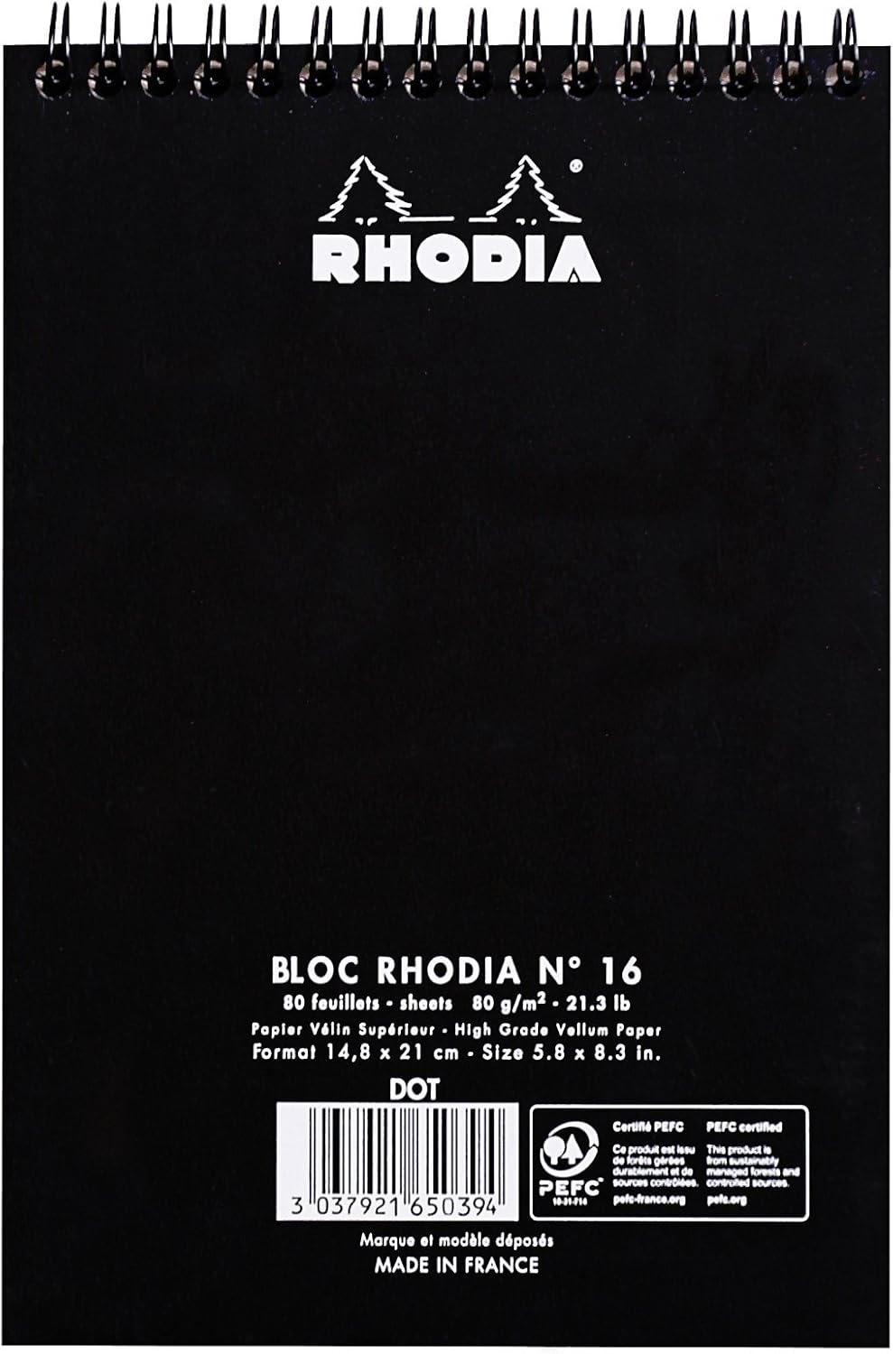 Rhodia Wirebound Pad 8.25x11.75, Lined, Orange
