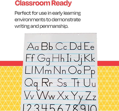 School Smart Chart Paper Pad, 32 x 24 Inches, 1-1/2 Inch Rule, 25 Sheets