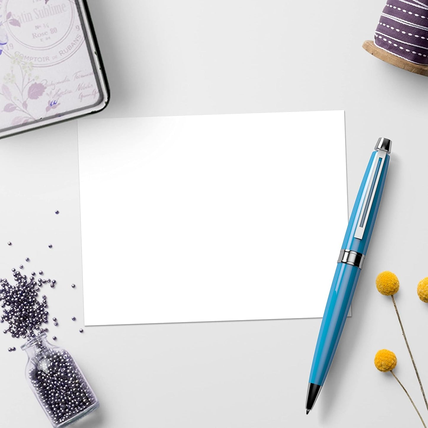321Done 2-Part Blank Carbonless Notepad, 3.4x5.5 Portrait, Made in USA, Pocket Size Carbon Copy Memo Scratch Pad, Sketchbook, Cute Generic Small Business Order Book (50 Sets) White/Yellow