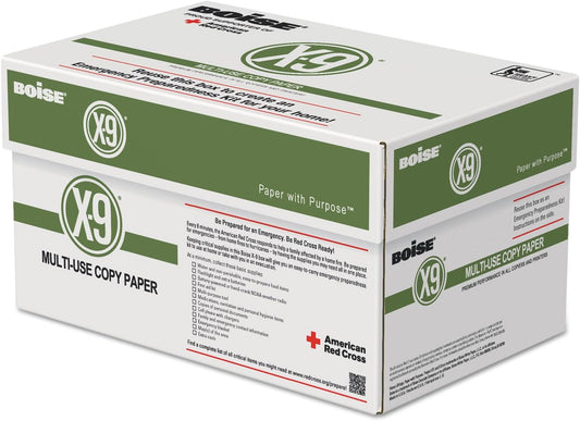 1 Pallet, 40 cases of Boise® X-9® Multi-Use Printer & Copy Paper, 400 Reams, White, Letter (8.5" x 11"), 200,000 Sheets Per Pallet, 20 Lb, 92 Brightness