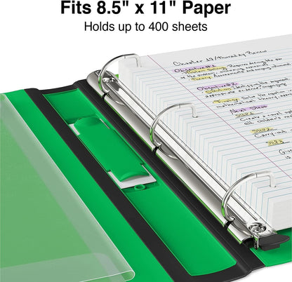 Staples Better Binder 2-Inch D-Ring View Binder, Reinforced Spine, Holds Up to 540 Sheets, Teal, for Office & School