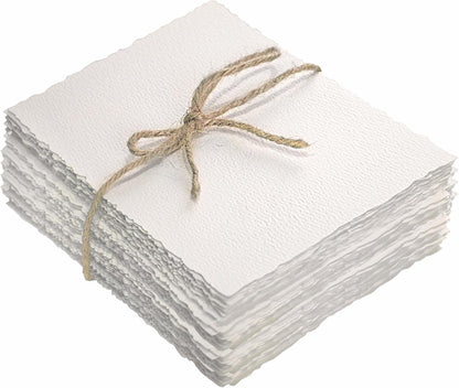 50 Sheets Textured Paper 4 x 6 inch, Cold Press Watercolor Paper 140lb/300 GSM,Textured Handmade Paper for Watercolors,Cards,Crafts,Wedding Invitations