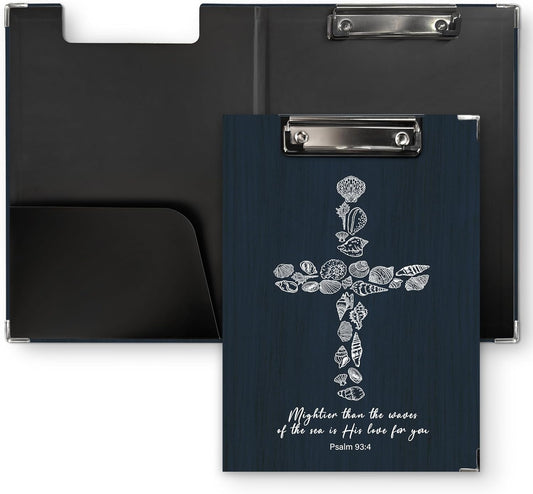 Gothic Moon Phase Clipboard Folio with Storage, Witchy Moon Decorative Clipboard Folder, Gothic Black Gold Clipboards for Women, Witchy Gifts Office Supplies, 12.4x9.2In