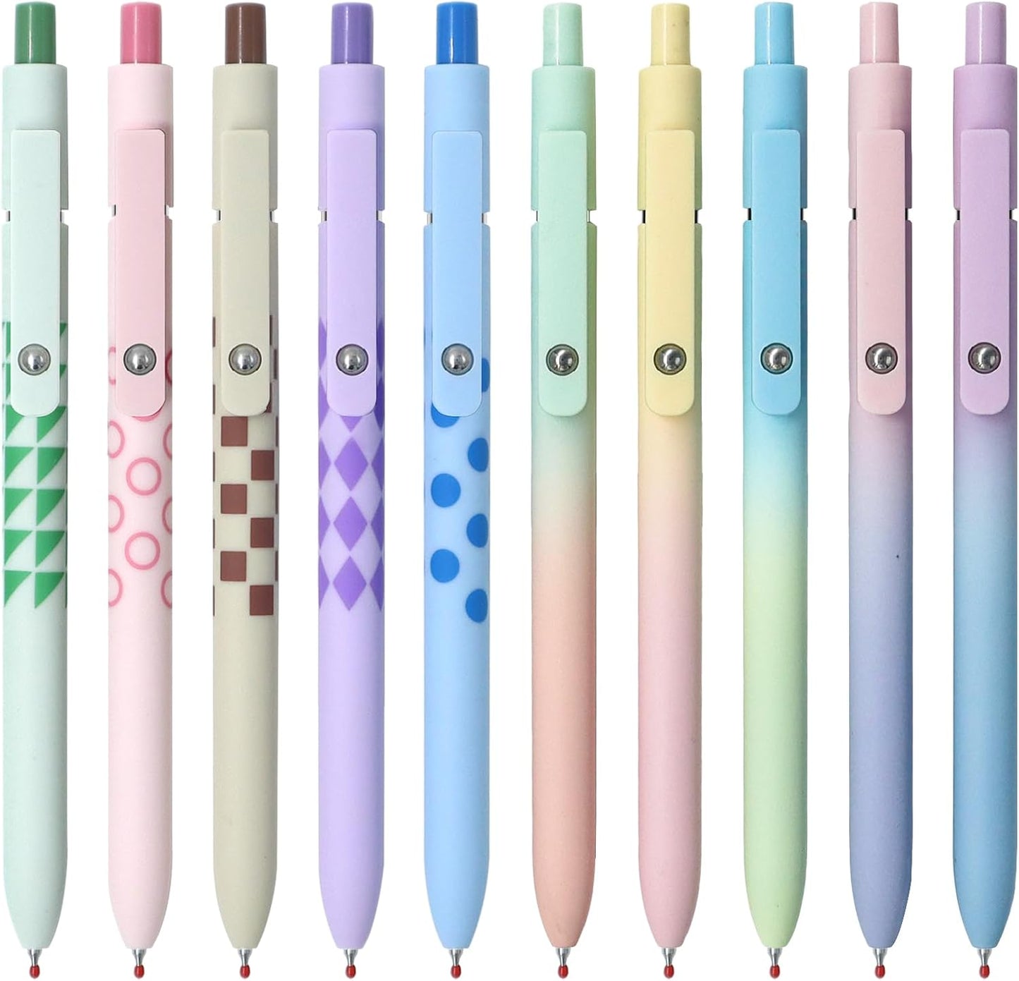 YOXMJDB Gel Pens, 5 Pcs Medium Point Smooth Writing Pens Cute Pens for Women, High-End Series 0.7mm Black Ink Pens for Journaling Note Taking, School Office Supplies (5 Pcs Gradient Morandi)