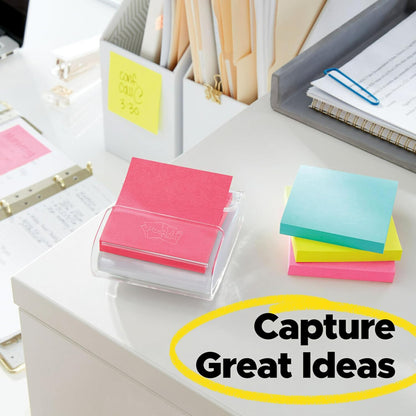 Post-it Pop-up Notes, 5 Sticky Note Pads, 3 x 3 in., School Supplies, Office Products, Accordion Sticky Notes Work with Pop-Up Note Dispenser, Assorted Brights