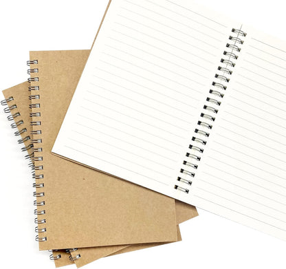 Ykimok 3 Pack College Ruled Notebook, Soft Yellow Cover Spiral Notebook, Memo Notepad Sketchbook, Students Office Business Diary Spiral Book Journal,100 Pages, 50 Sheets, 7.48 x 5.11 Inch