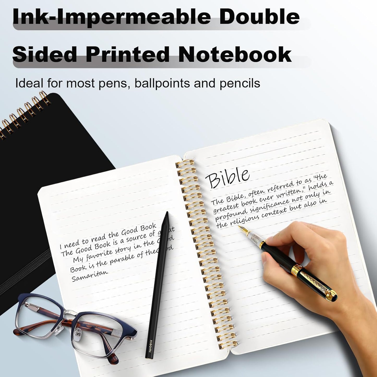 4 PCS Small Spiral Notebook 5x7, Spiral Journal Notebook, Notebooks for Work, Note Taking, School, Small Notebooks 5x7 with Strap, Cute Notebooks for Women 50 Sheets