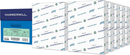 Hammermill Colored Paper, 20lb Pink Printer Paper, 8-1/2 x 11- 1 Ream (500 Sheets) - Made in the USA, Pastel Paper, 103382R
