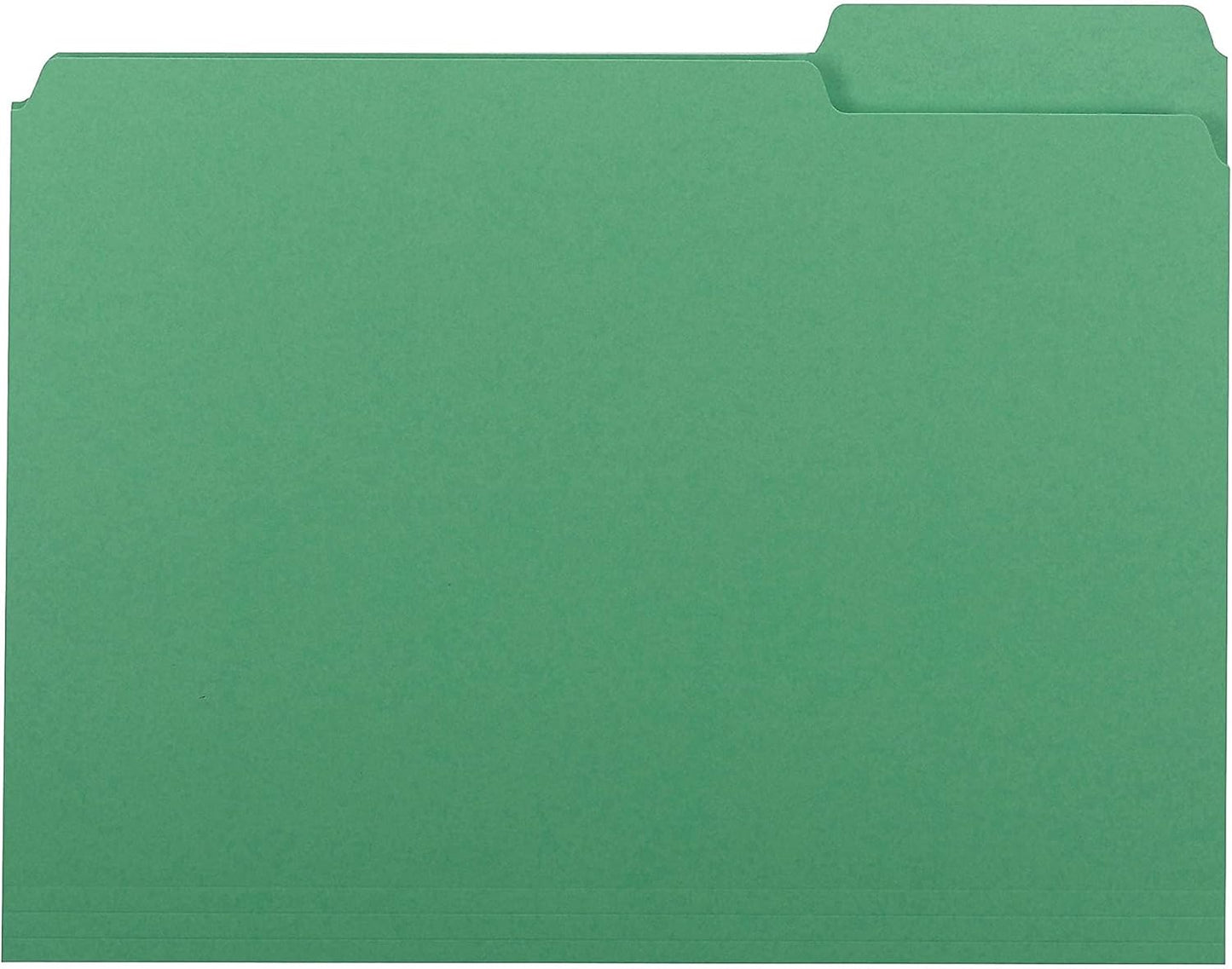 Smead Interior File Folder, 1/3-Cut Tab, Letter Size, Aqua, 100 per Box, Expandable File Folders for Filing Cabinet