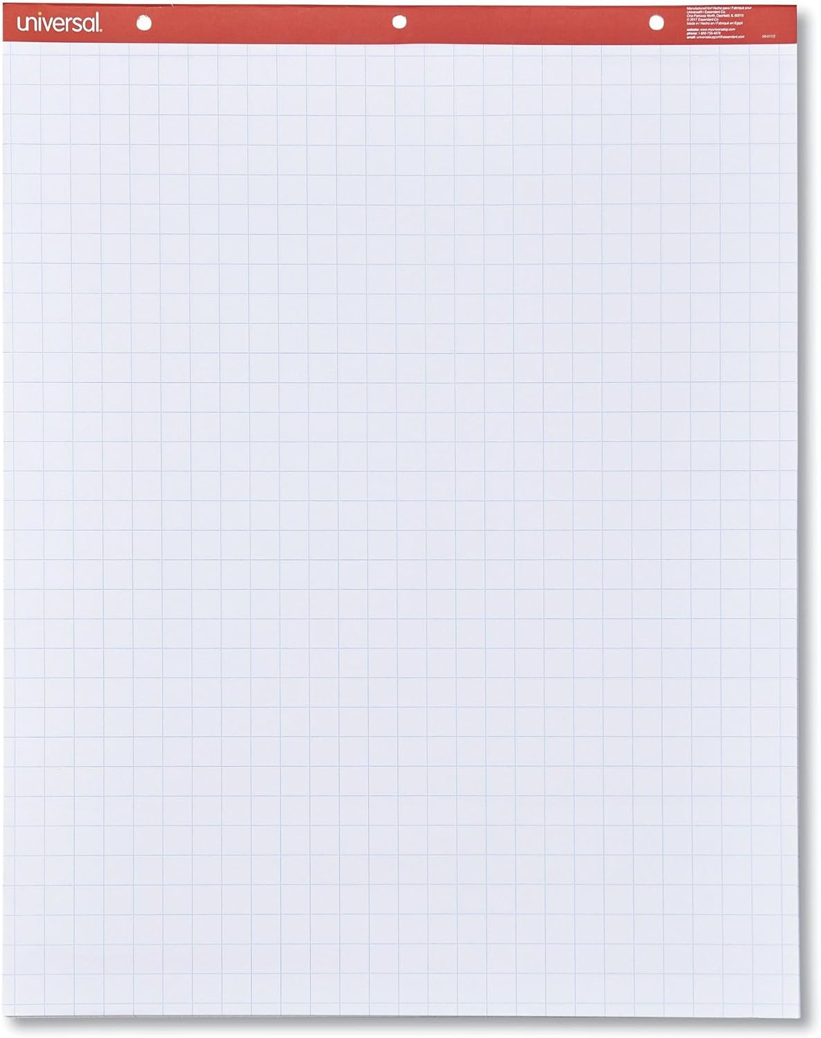 Universal 35602 Recycled Easel Pads, Quadrille Rule, 27 x 34, White, 50 Sheet (Case of 2 Pads)