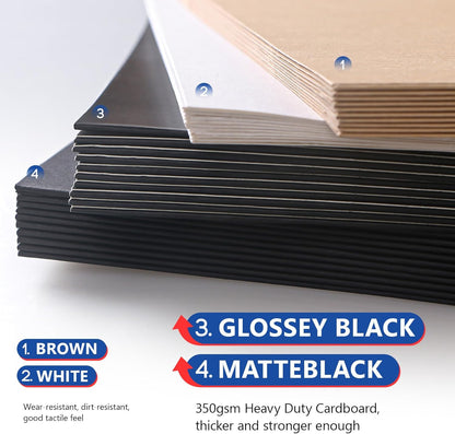 VKheroKV GU-YO Durable Thick Kraft Brown Covers Record LP Jackets Cardboard with Center Hole 10 Pack (12 inch) …