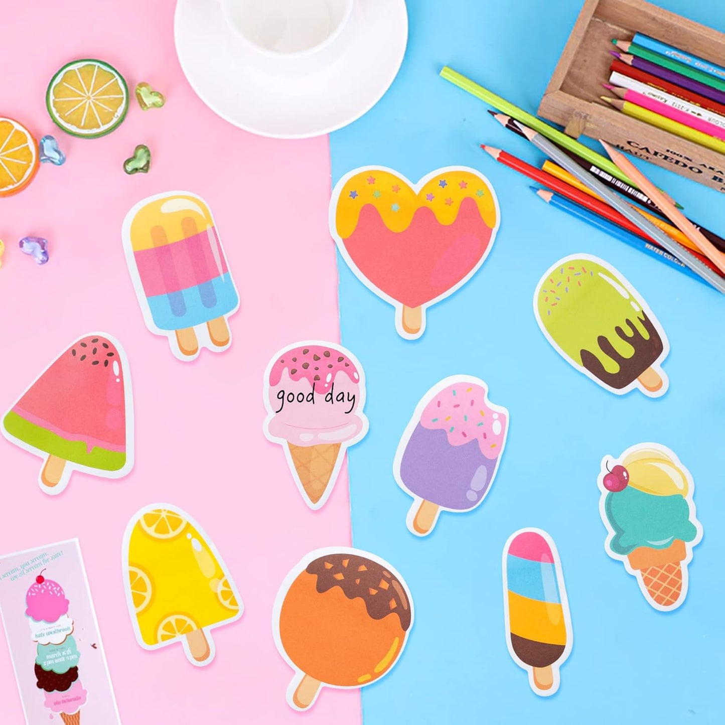 Xqumoi 30 Pack Teacher Sticky Notes - Funny Coffee Cup Self Sticky Notepads Writing Memo Pads for Teacher Appreciation Back to School Office Supplies Coffee Lover Gift Party Favors Goodies Bag Fillers
