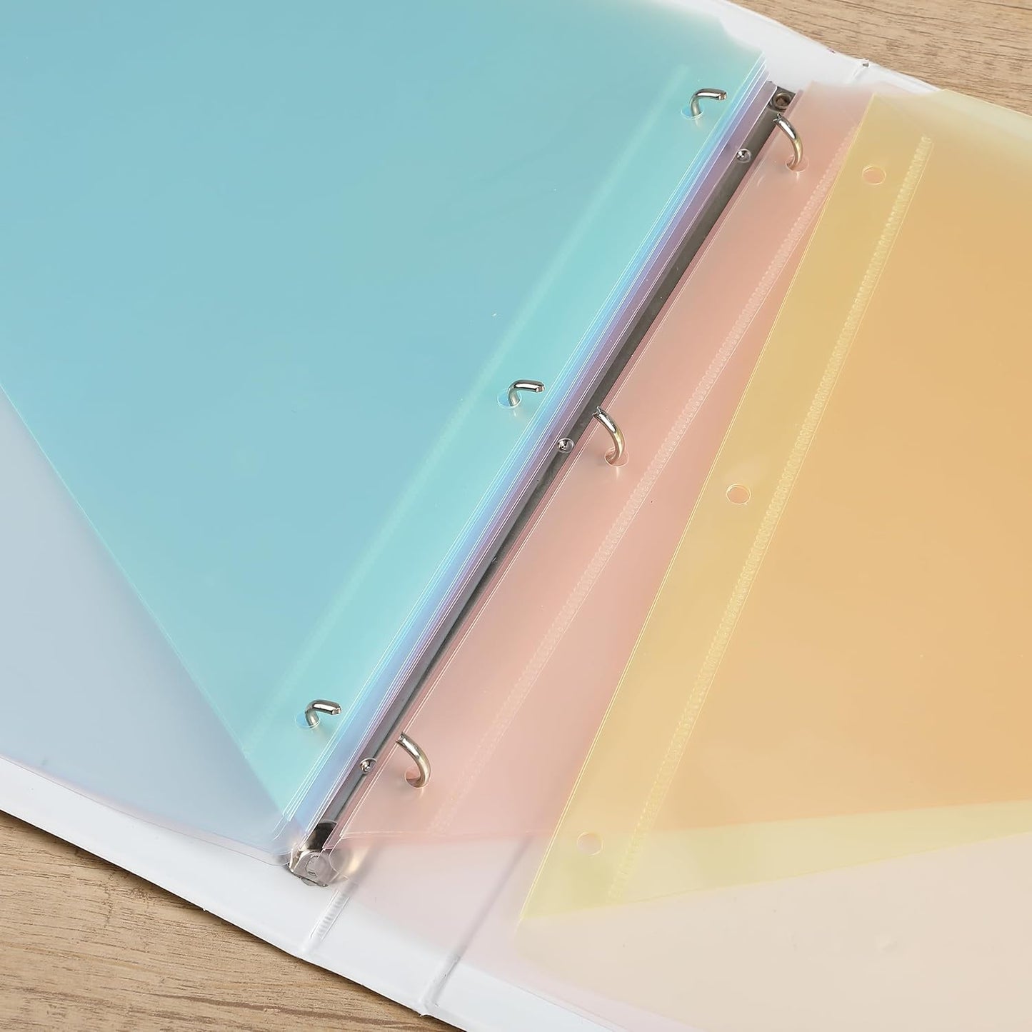 Mr. Pen- Binder Dividers with Pockets and Tabs, 1 Set, 8 Tabs/Set, Colorful, 3 Ring Binder Dividers with Tabs and Pockets on Both Sides