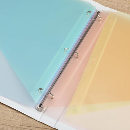 Mr. Pen- Binder Dividers with Pockets and Tabs, 1 Set, 8 Tabs/Set, Colorful, 3 Ring Binder Dividers with Tabs and Pockets on Both Sides