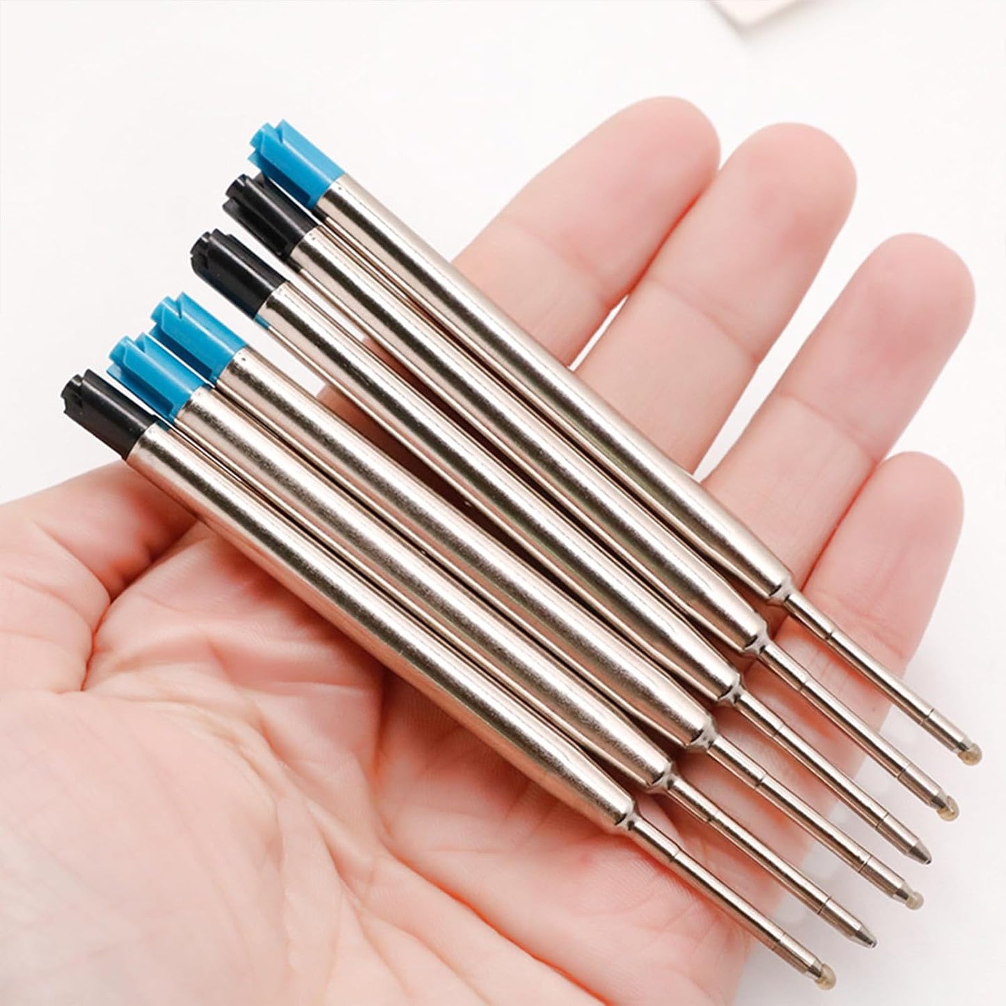 Pack of 10 Replaceable Ballpoint Pen Refills, G2 Gel Ink Refills,1mm Medium Point,Twist Pen Refill,Ball Point Pen Refills,Ink Refills for Pens,Black Ink Refills