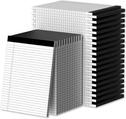 Note Pads 5x8, Narrow Ruled Legal Pad, Multicolor Small Notepads, 30 Sheet/notepad, 8 Pack Colored Legal Pads, Pink Legal Pad, Purple Notepad, Perforated Lined Note Pads for Study, Office, To-Do Lists