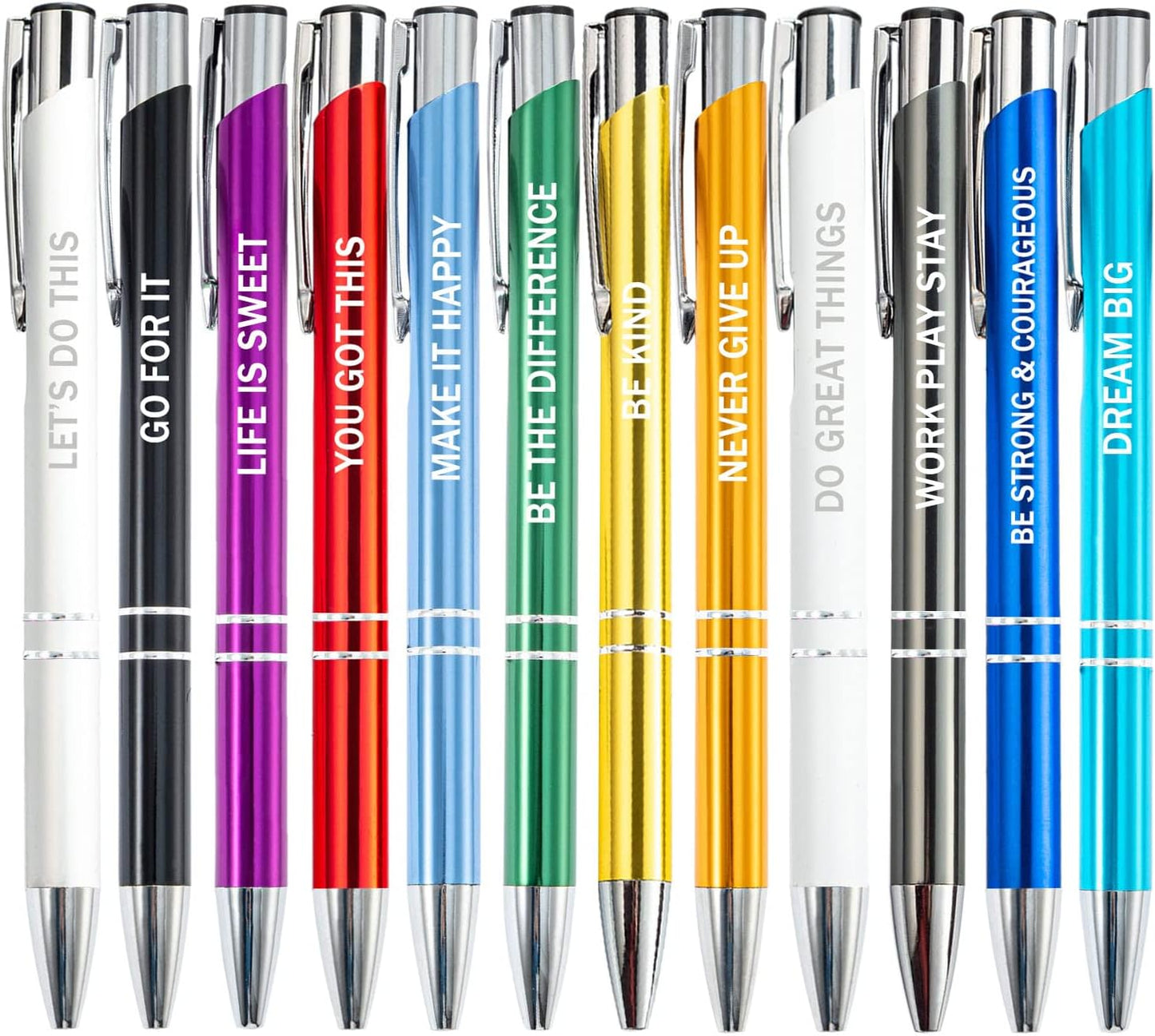 PASISIBICK 3.86 in Blue Ink Refills for Ballpoint Pen with Stylus Tip, Soft Touch Click Pen, 2 in 1 Metal Pens, Medium Point(Pack of 40)