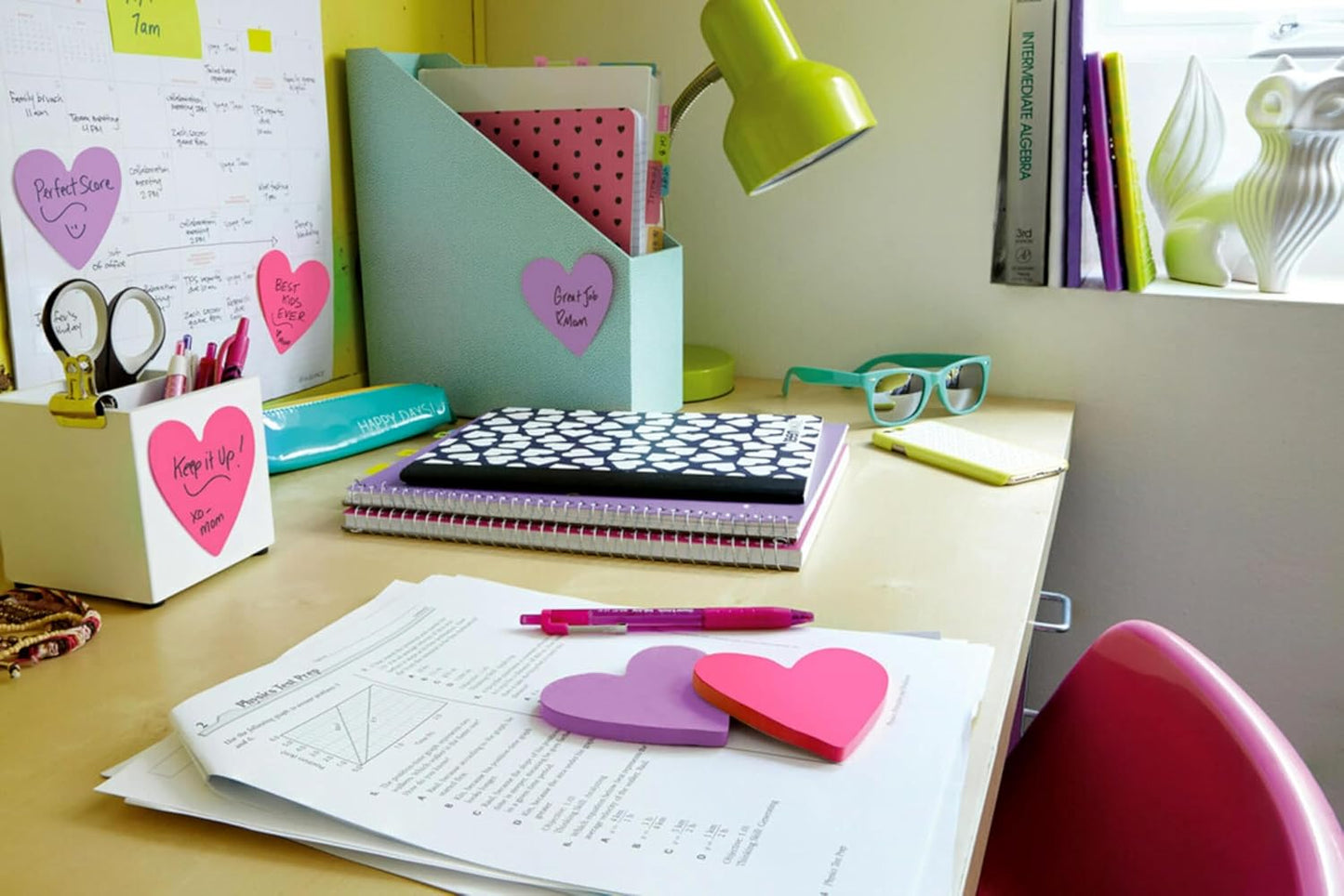 Post-it Notes, Daisy Shape, Assorted Colors, 2.6x2.6 in, 2 Pads, 75 Sheets/Pad (7350-DSY)