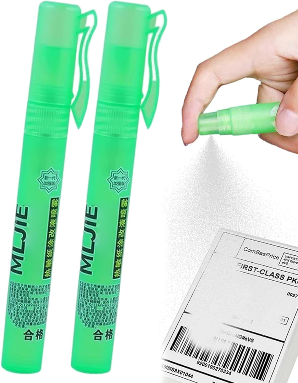 2Pcs White out Liquid Quick Spry Thermal Paper Eraser with Lid Portable Correction Fluid for School Office Information Protection