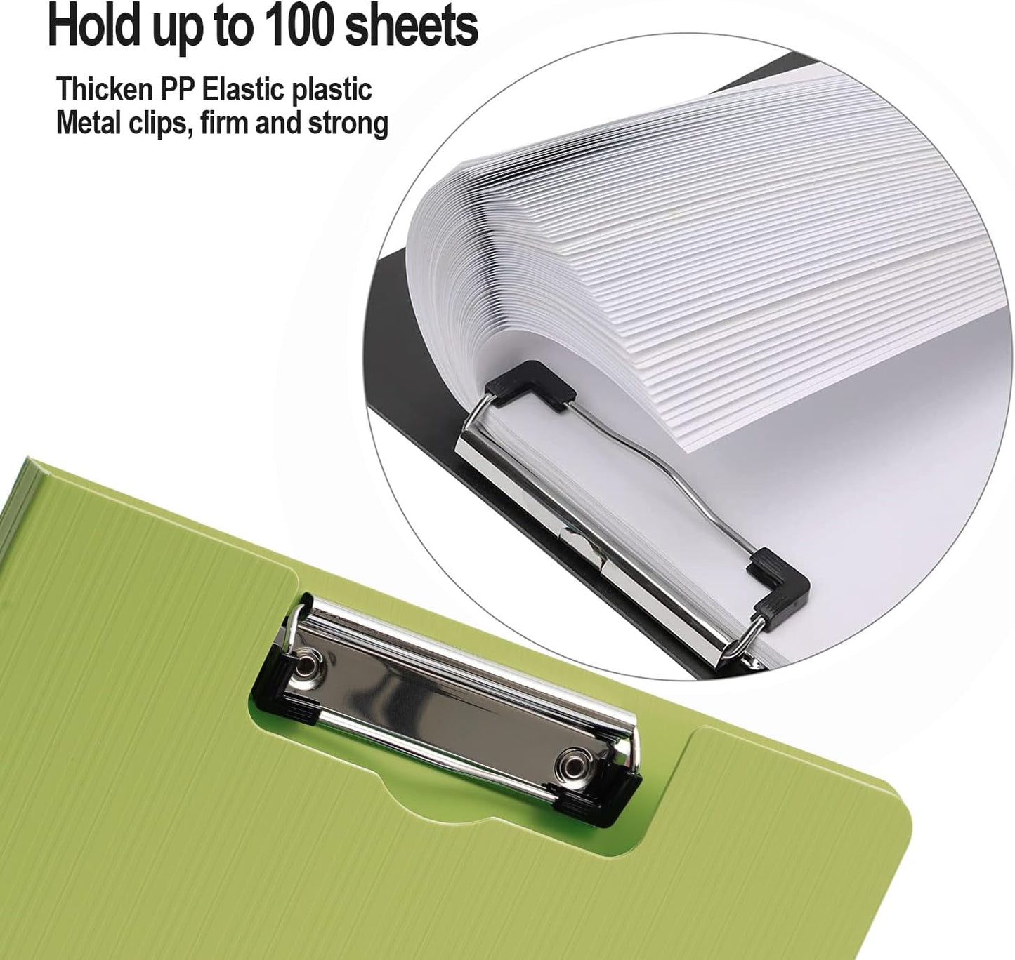Clipboard Folder, A4 Foldable Clipboards with Pocket, File Cover Office Folder Clipboard, 360 Degree Foldable Storage Clipboards for Office, School or Medical Field, Blue
