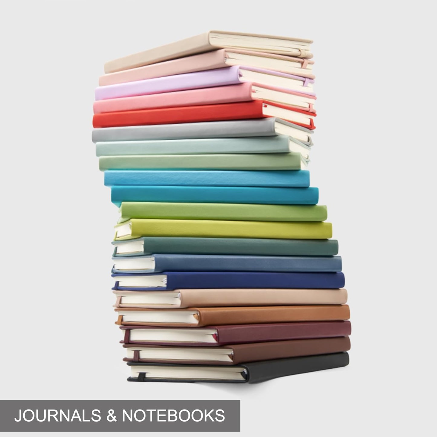 &And Per Se Lined Journal Notebook, 160 Pages, A5 5.7 x 8 inches College Ruled Thick Paper Notebook Journals for Writing, Hardcover Notebooks for Women Men Office School (1 Pack, Green) - Colors B