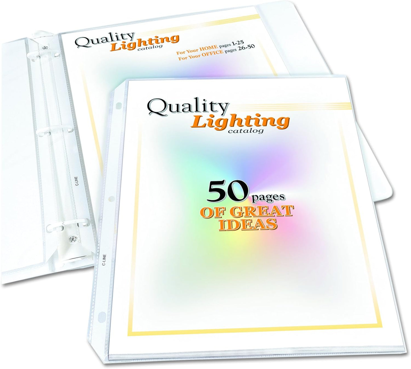 C-Line High Capacity Polypropylene Sheet Protectors, Clear, 50", 11 x 8.5, 25/BX