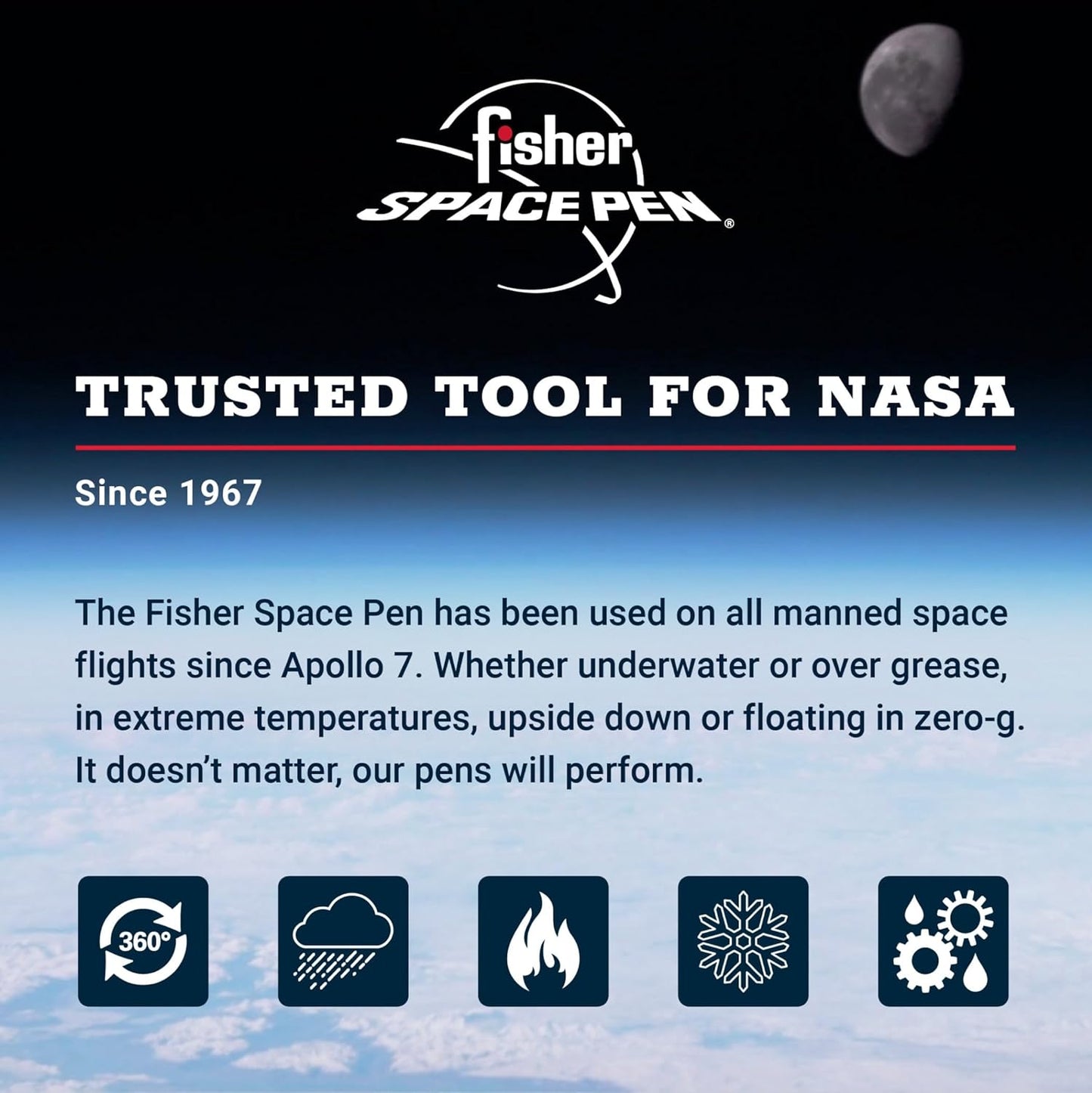 Fisher Space Pen Medium Point Pressurized Cartridge Refill, Silver Ink, 1 Pack