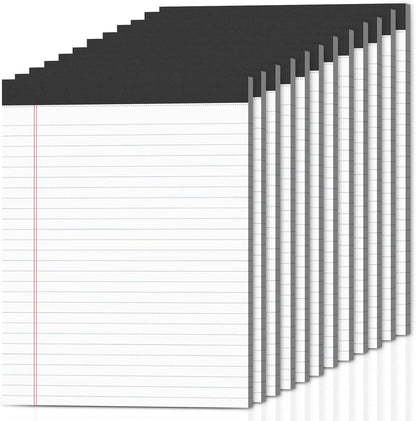 2-Pack Legal Pads 8.5"x11" Wide Ruled Note Pads - 100 Sheets (50/Pad) with Micro-Perforated Notepad & Chipboard Backing To-Do Lists Thick Lined Writing Paper Notebook for School & Office Supplies