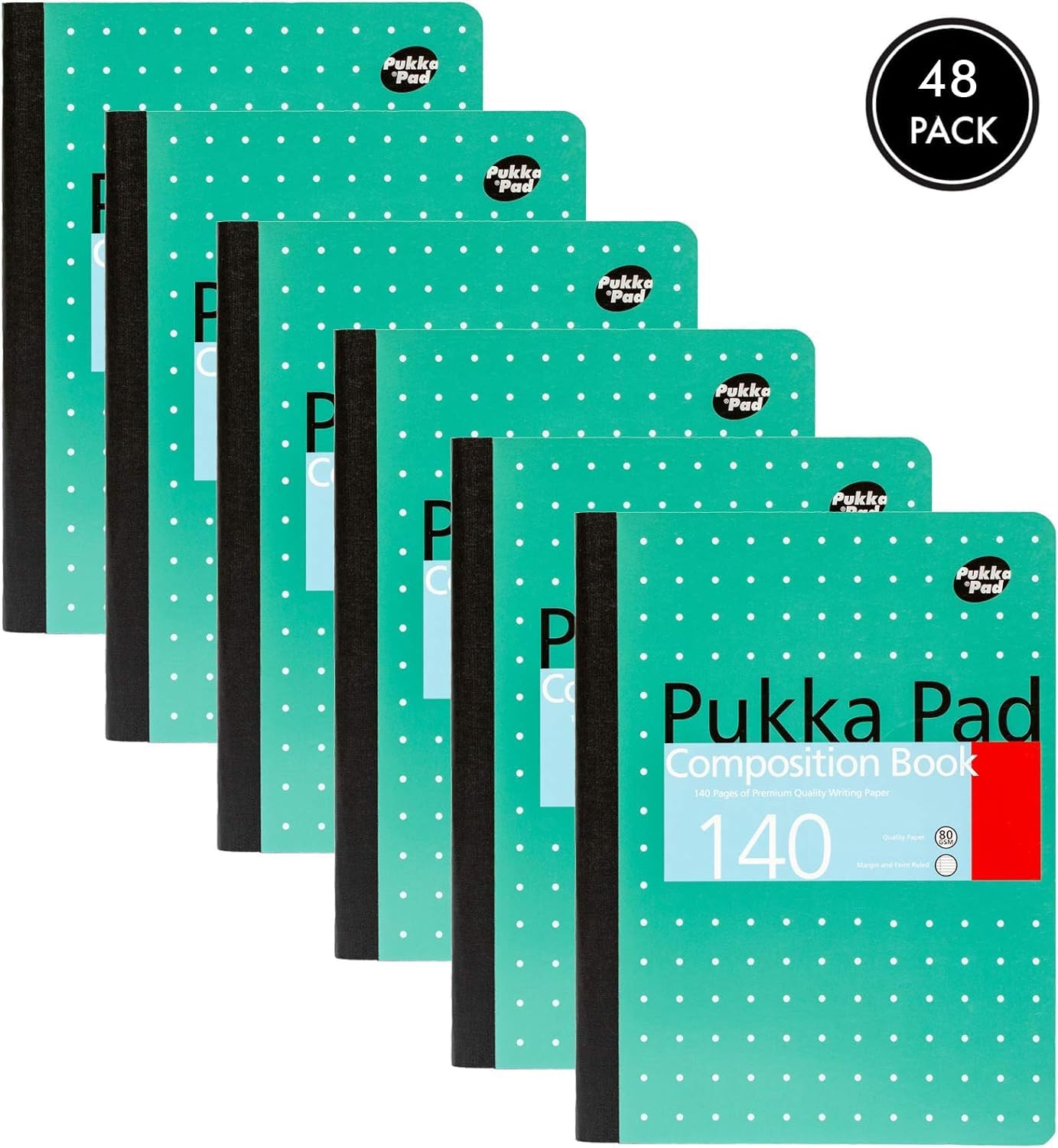 Pukka Pad, Composition Notebooks - 3 Pack of Journals Featuring 140 Pages of College Ruled 80GSM Paper with Sturdy Cover Stock - 9.75 x 7.5in - Bloom