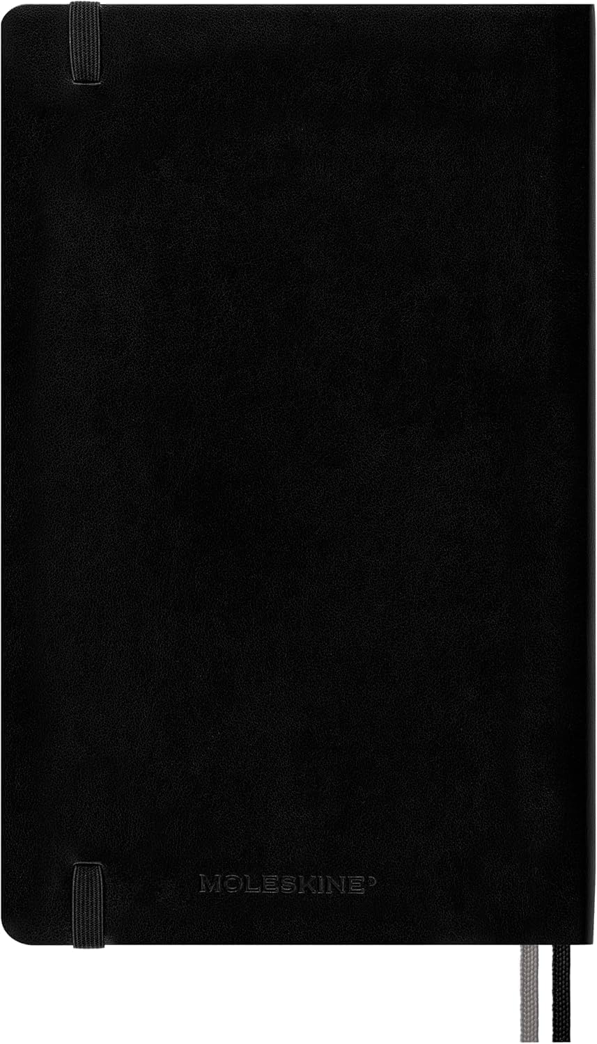 Moleskine Classic Expanded Notebook, Hard Cover, Large (5" x 8.25") Ruled/Lined, Black, 400 Pages