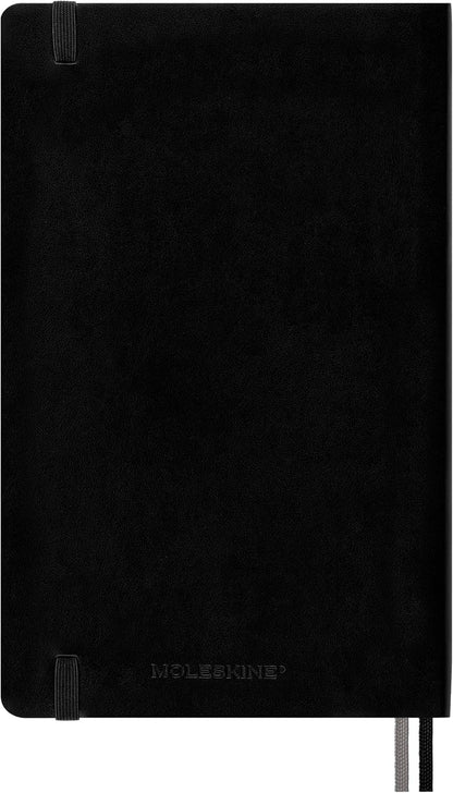 Moleskine Classic Expanded Notebook, Hard Cover, Large (5" x 8.25") Ruled/Lined, Black, 400 Pages