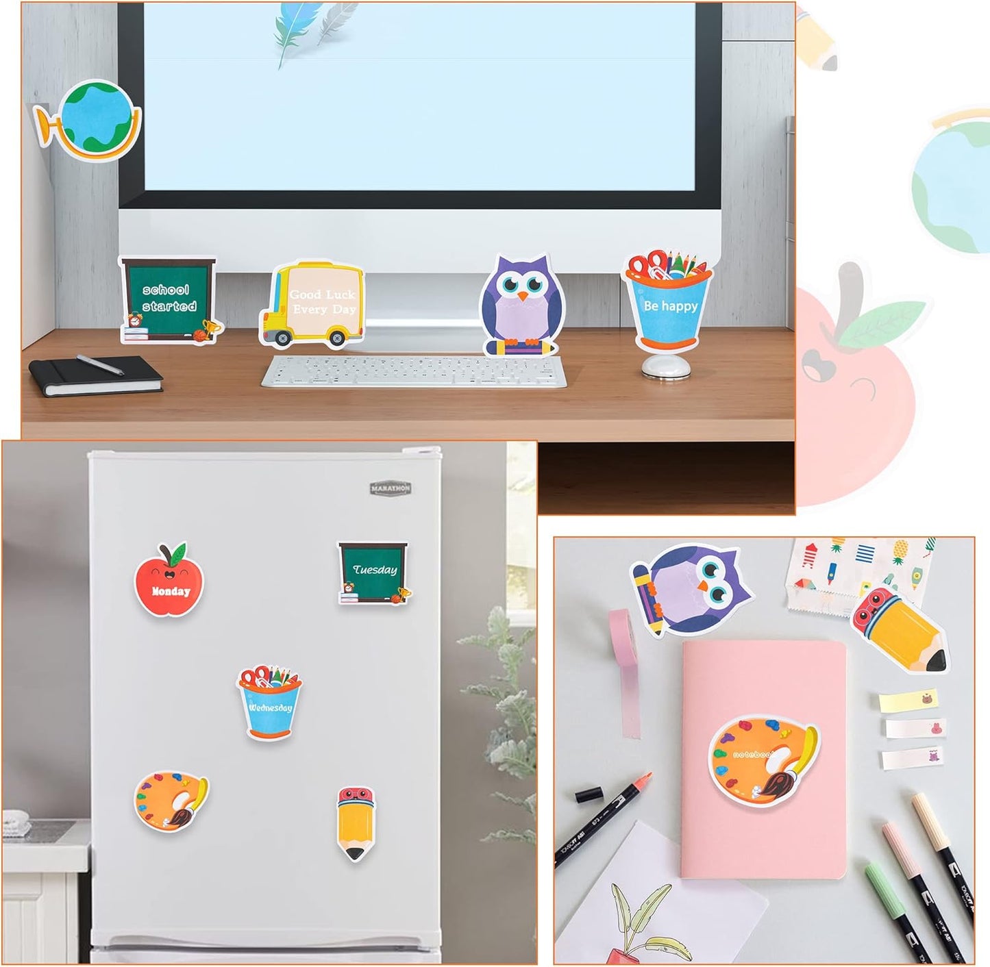 Xqumoi 30 Pack Teacher Sticky Notes - Funny Coffee Cup Self Sticky Notepads Writing Memo Pads for Teacher Appreciation Back to School Office Supplies Coffee Lover Gift Party Favors Goodies Bag Fillers
