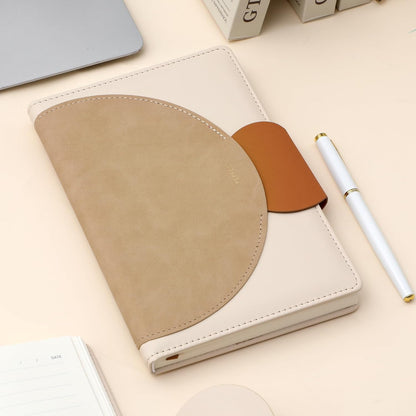 CAGIE Lined Journal for Women, 100GSM Leather Journals for Writing with Buckle Closure,A5 Hardcover Diary Journaling Notebooks for Business Work School Note Taking 5.9" x8.5 (Brown)