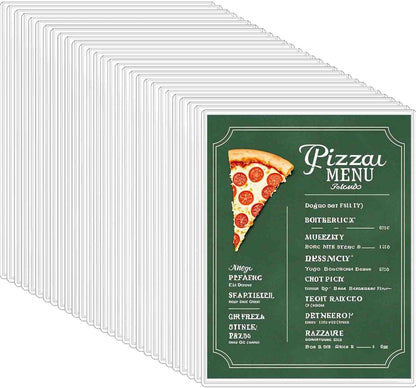 6-Pack 8.5" x 11" Rigid Print Protectors, Transparent Hard Plastic Page Sheet Protectors, Clear Plastic Sleeves for Paper Photo Poster, Protective Covers for Document Certificates