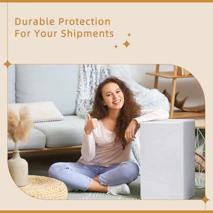 Fuxury Poly Mailers 10x13 Inch 100 Pack,Shipping Bags for Clothing,Strong Adhesive Mailing Envelopes,Heavy Duty Self Seal Plastic Postal Return Package Bags for Books Accessories Business,White