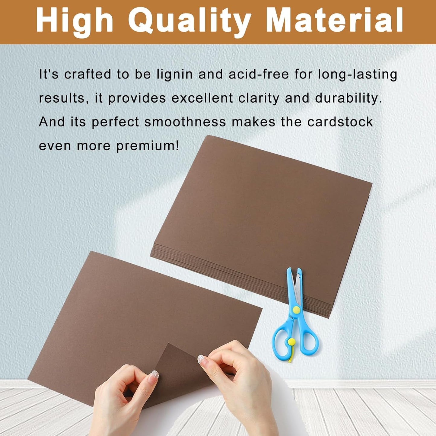 Silunkia 100 Sheets White Cardstock 5 Assorted Sizes Craft Paper, 200gsm/75lb White Card Stock Certificates Paper for DIY Cards Making, Business Cards, Wedding Invitations, School Crafting, Menus