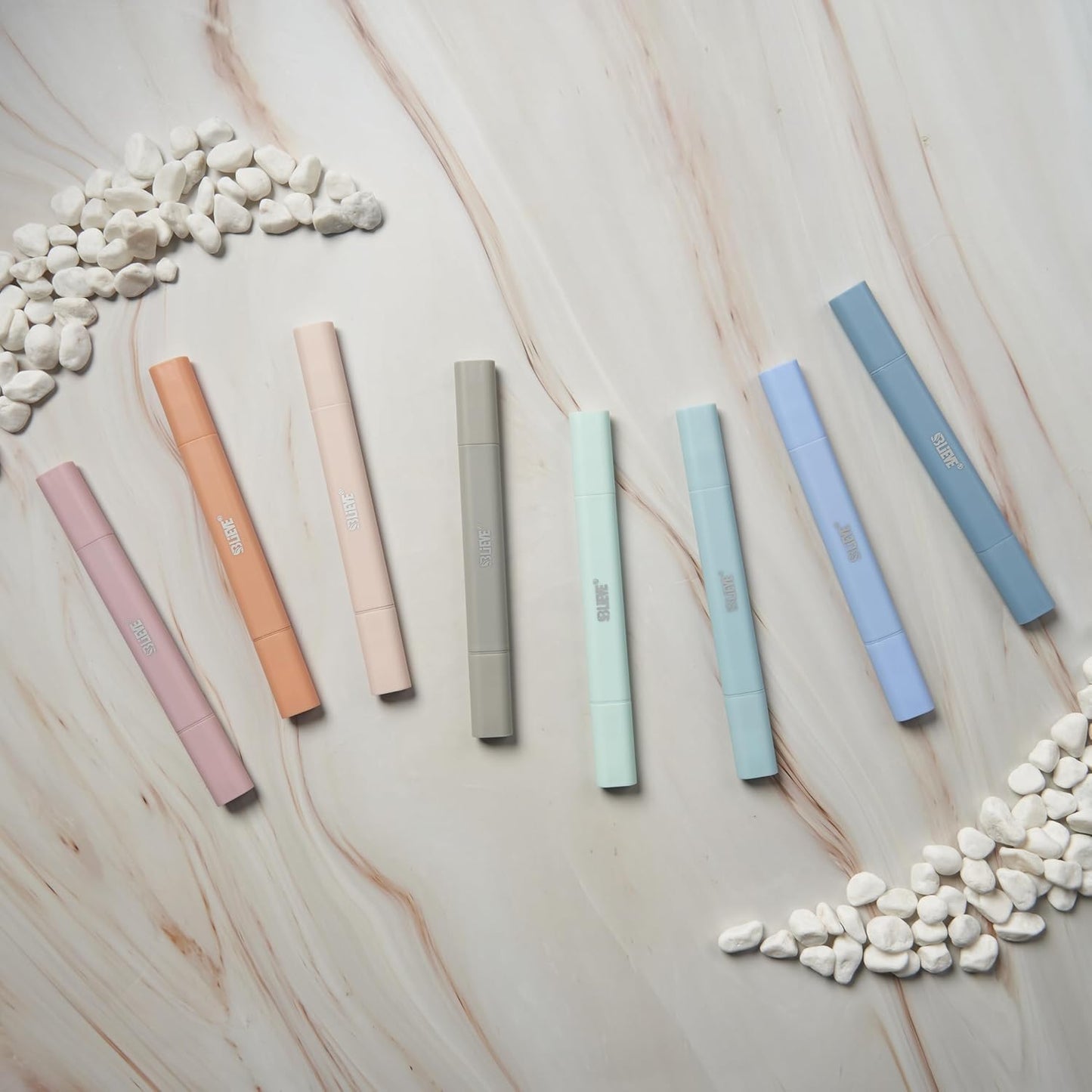 BLIEVE Aesthetic Cute Highlighters No Bleed Through, Dual Tip 8 Pack, Pastel Colors For Bible & Journaling