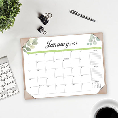 Desk Calendar 2026-2027 with Desk Mat – 22" x 17" Large Desk Pad Calendar Runs from January 2026 to June 2027, Office Supplies Desktop Monthly Calendar for Home & Office